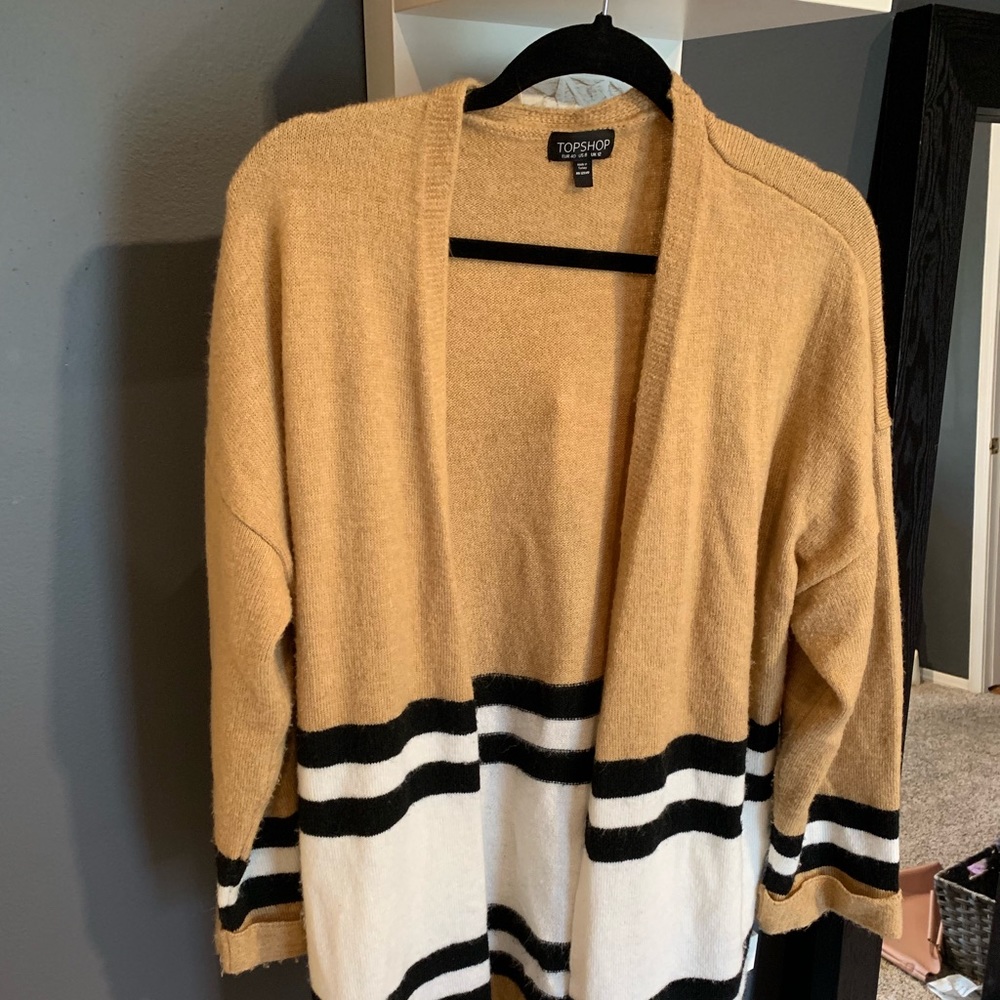 Top shop tan cardigan